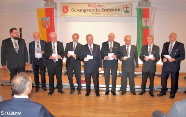 Männerchor neun Männer