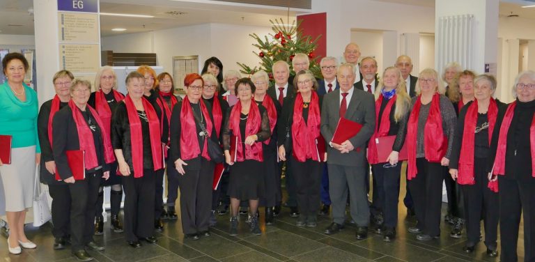 Chor-Gruppenbild im Klinikum Landsberg